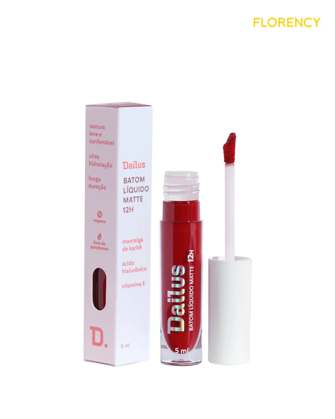 Batom Líquido Dailus 12h Rubi