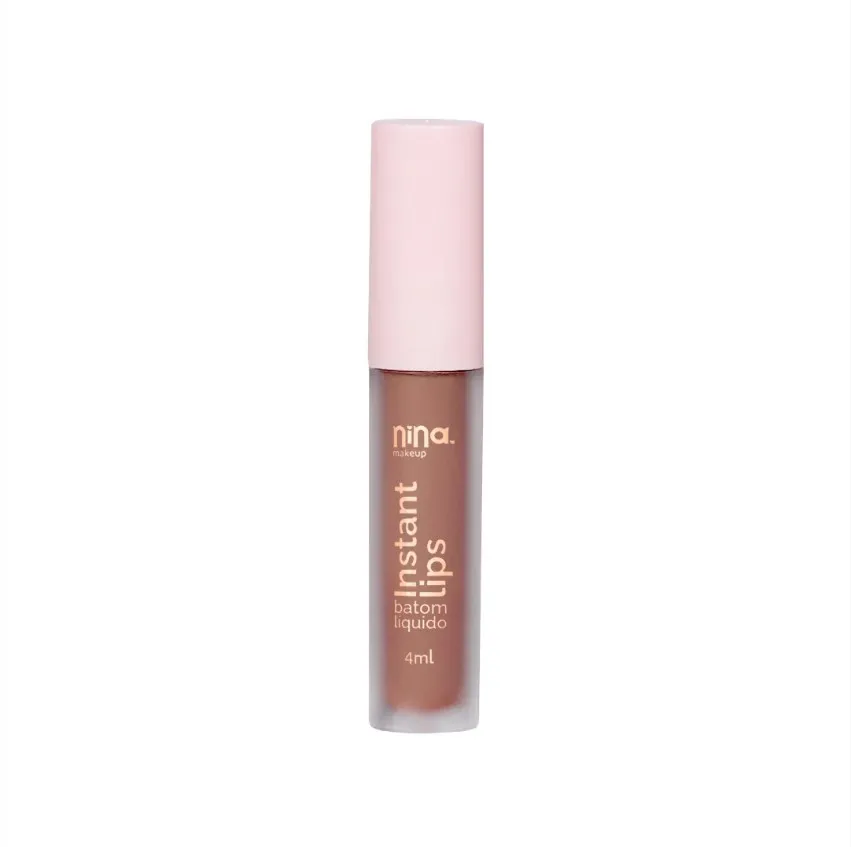 Batom Líquido Nina Makeup Matte Instant Lips Principio