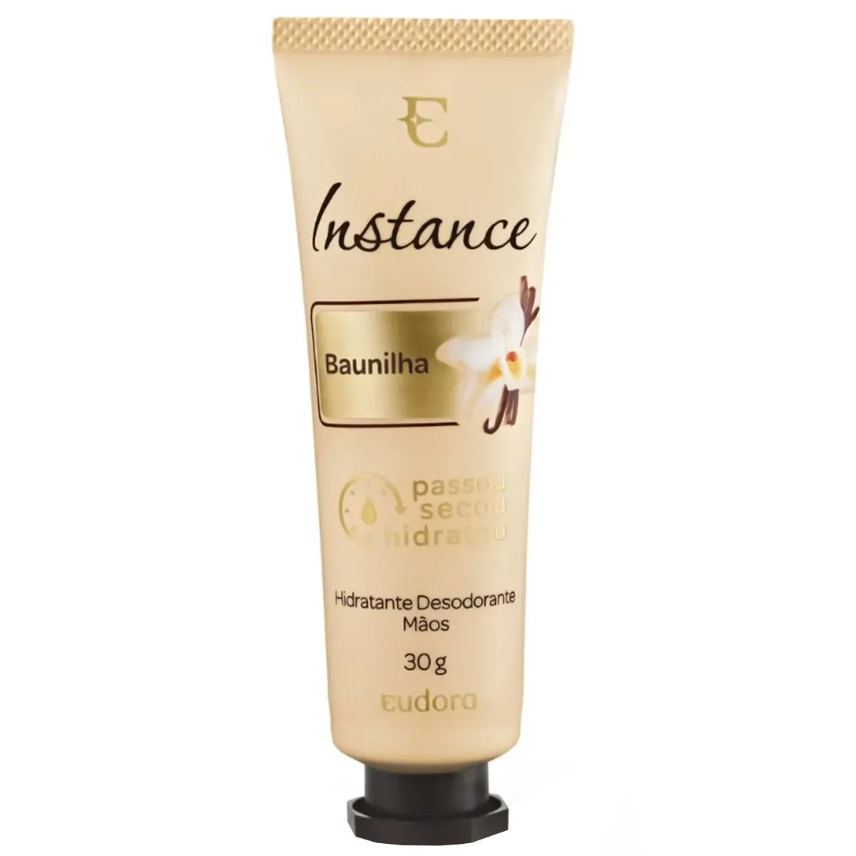 Creme Hidratante Desodorante Para Mãos Instance Eudora 30g Baunilha