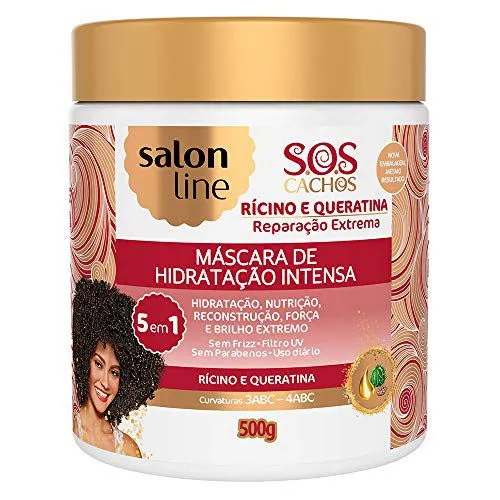 Máscara SOS Cachos Rícino e Queratina 500gr