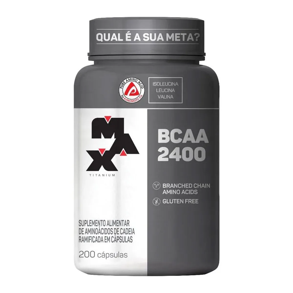 Bcaa 2400 Max Titanium Com 200 Cápsulas