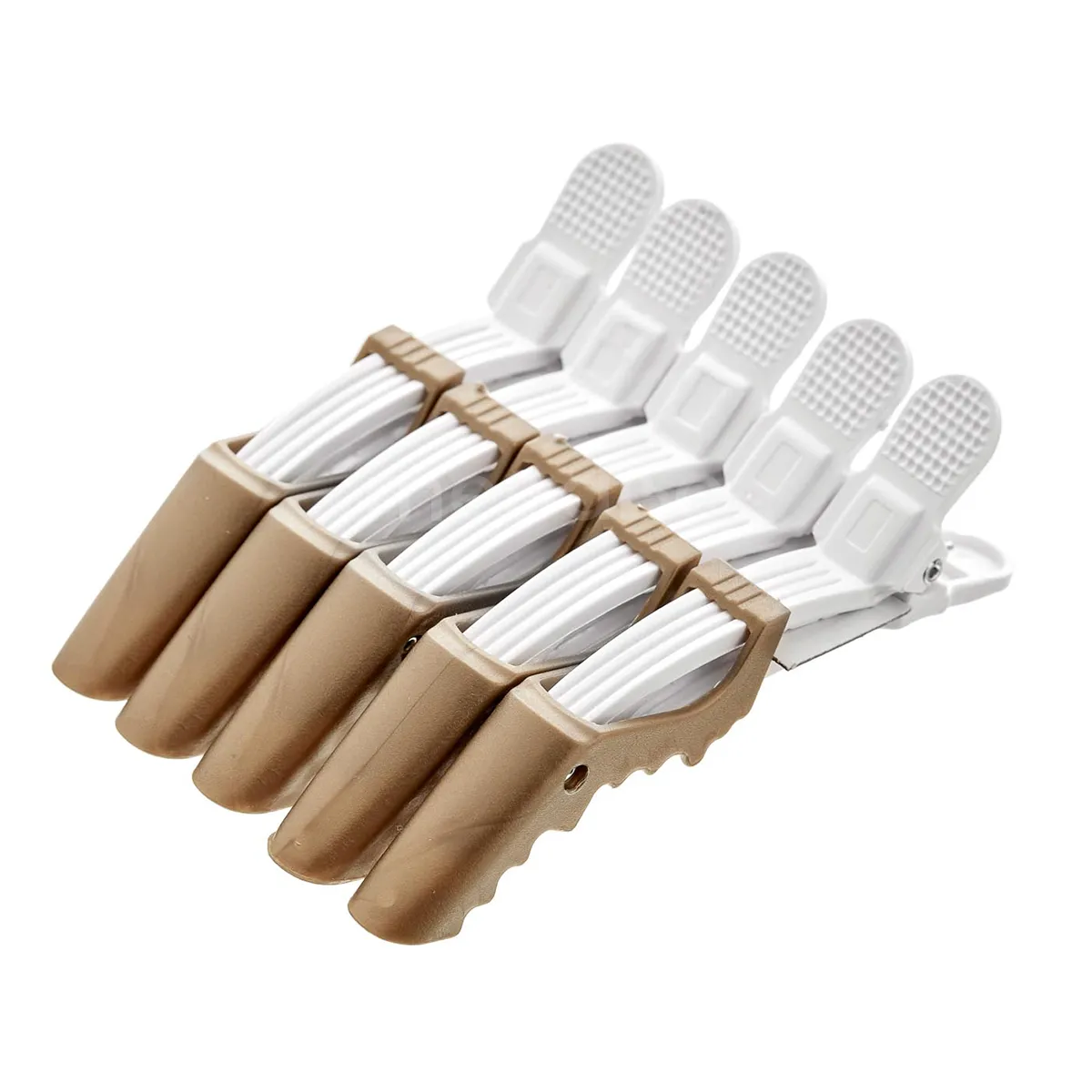 Kit 05 Grampos Bico de Pato Prendedor de Cabelo Dourada