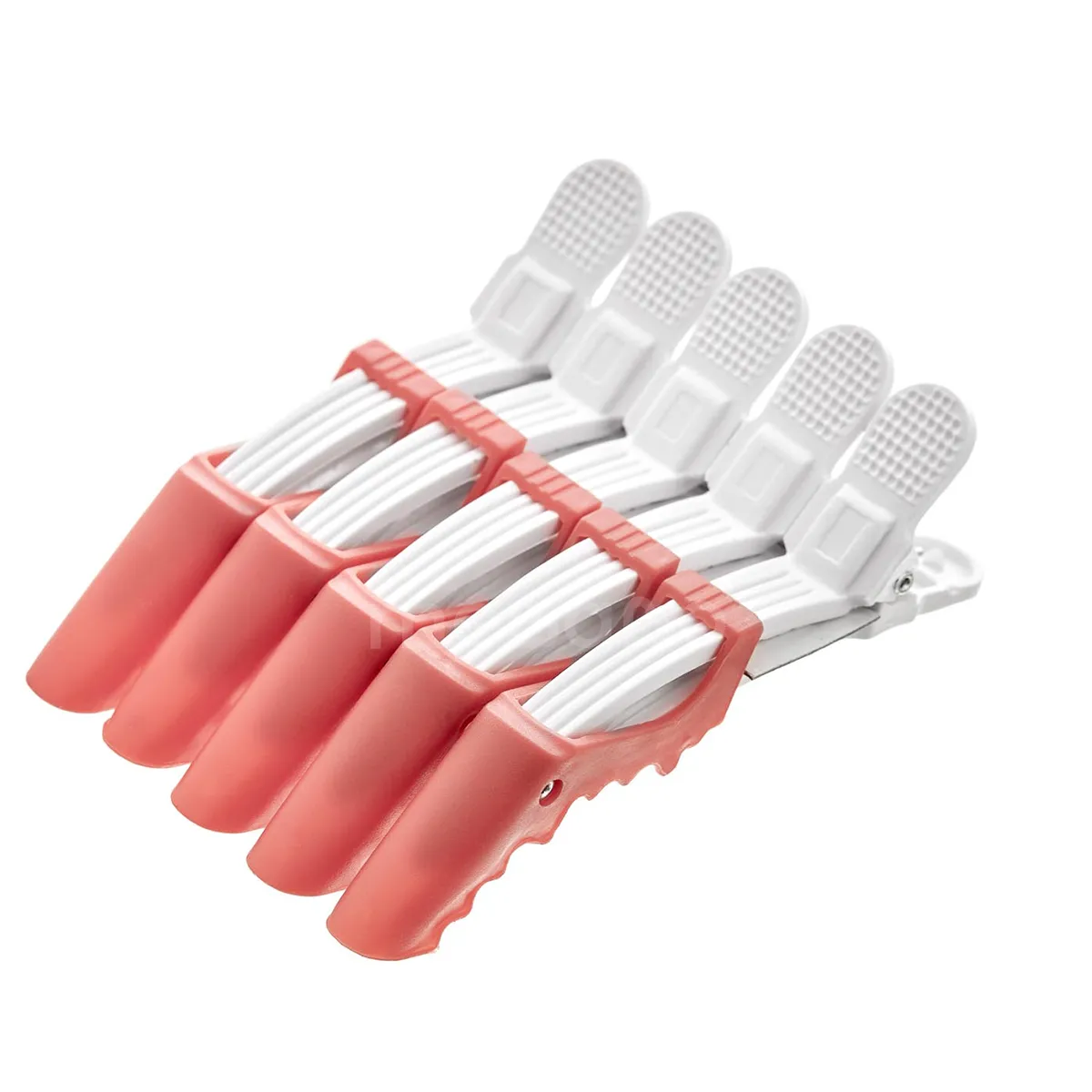 Kit 05 Grampos Bico de Pato Prendedor de Cabelo Vermelho