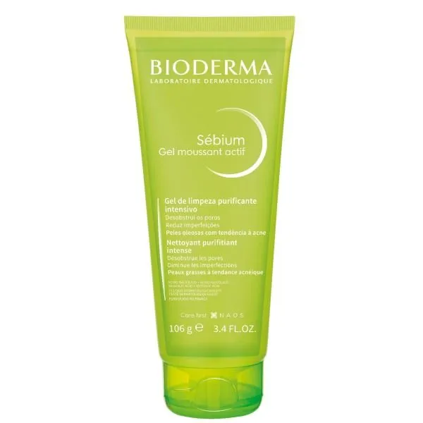 Bioderma Gel de Limpeza Facial Sébium Moussant Actif 100 ml