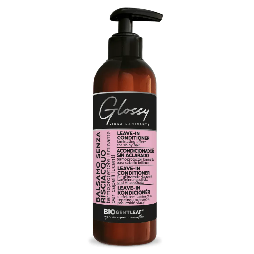 BioGentleaf Acondicionador Sin Aclarado Leave In Glossy  Laminante Para Cabello Brillante 200ml
