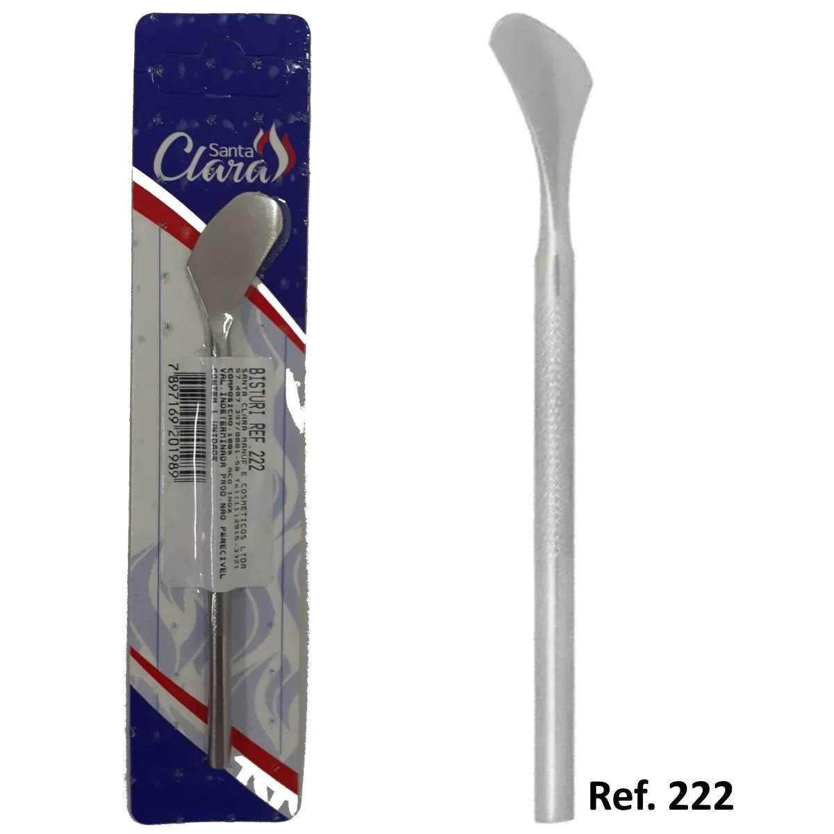 SANTA CLARA Bisturi para Calosidade Plantar (pedicuro) ref.222 em Inox