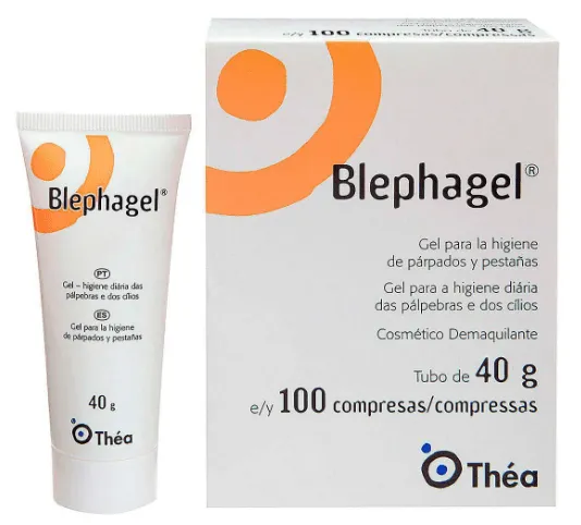 Blephagel Gel para Higiene para Área dos Olhos com Ação Demaquilante 40g