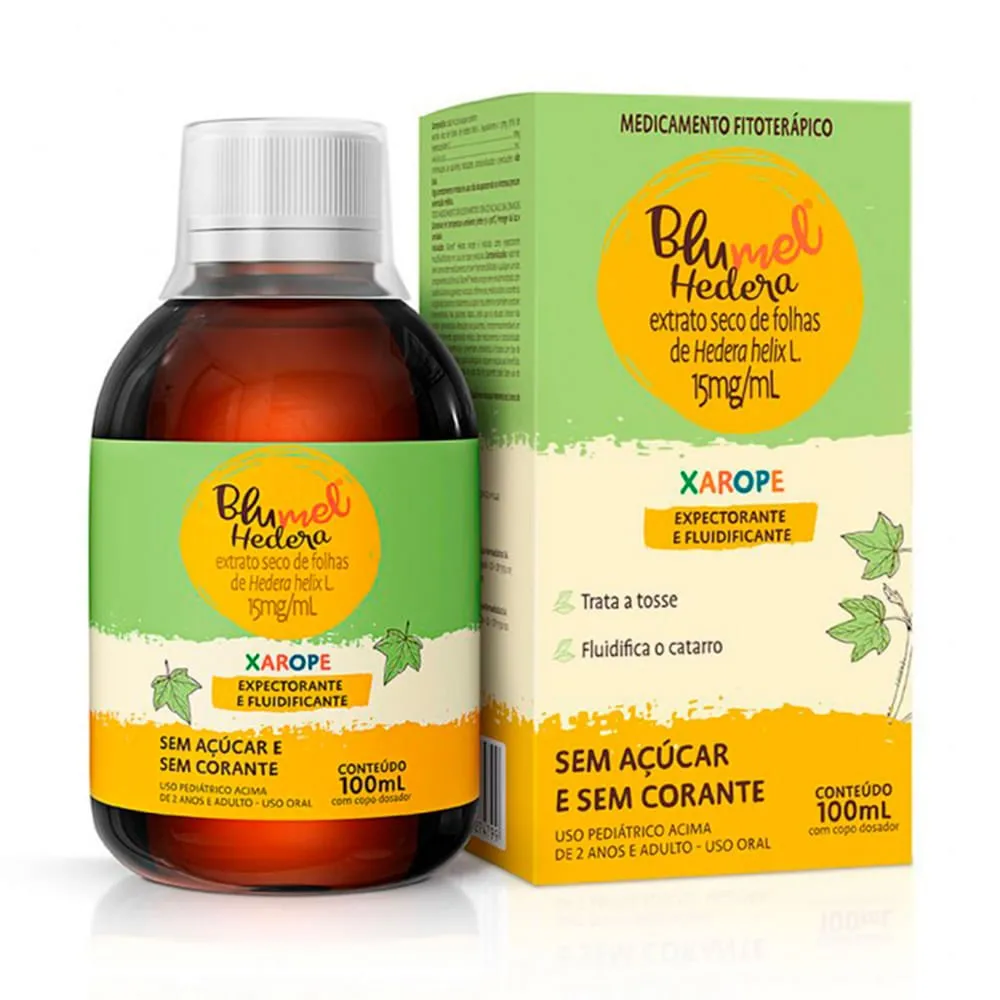 Blumel Hedera Extrato Seco de Hedera Helix L. 15mg/ml Xarope 100ml