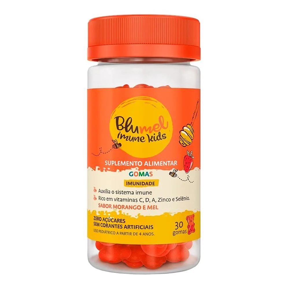 Blumel Imune Kids Polivitamínico Morango e Mel 30 gomas