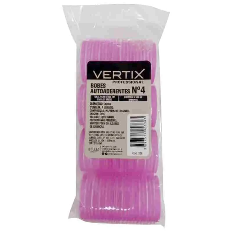 Bobes Autoaderentes para Cabelo Vertix Nº4 4un 36mm