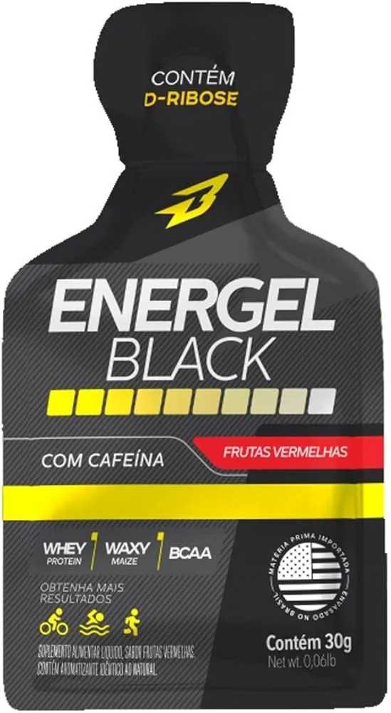Body Action Energel Black Frutas Vermelhas 30g