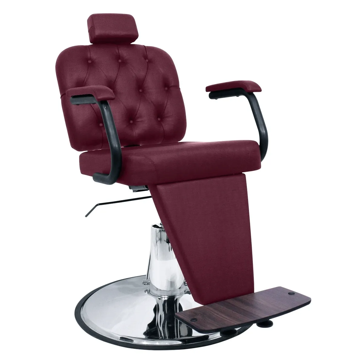 Cadeira de Barbeiro Barber Boss Kixiki Vinho Fosco