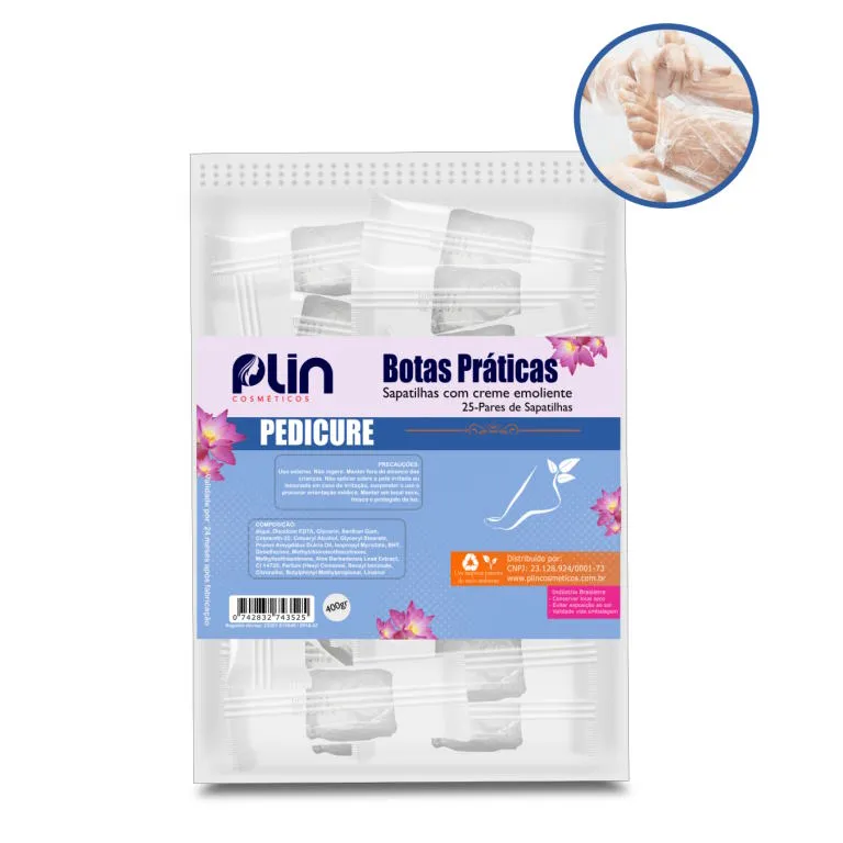 Botas Praticas Com Emolientes 25 Pares Plin