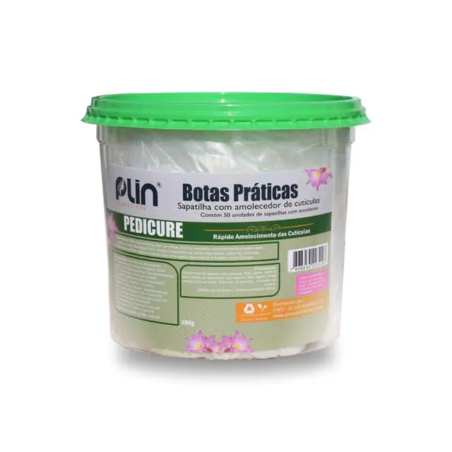 Botas Praticas Com Emolientes 50 Unidades Plin