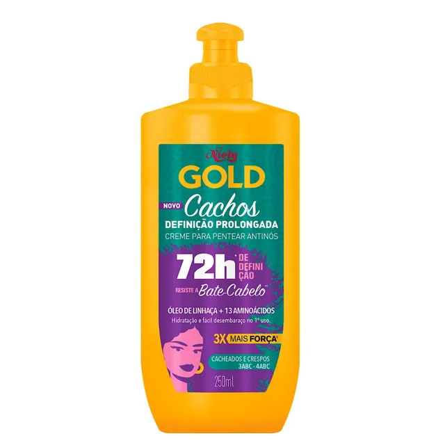 Niely Creme de Pentear Gold Cachos Definição Prolongada 250ml