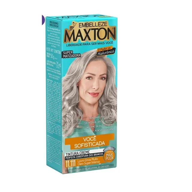 Tintura Maxton 11.111 Louro Cinza Super Intenso