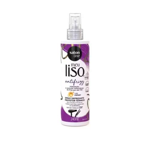 Spray Defrizante salon line Protetor Térmico Meu Liso Antifrizz 240ml