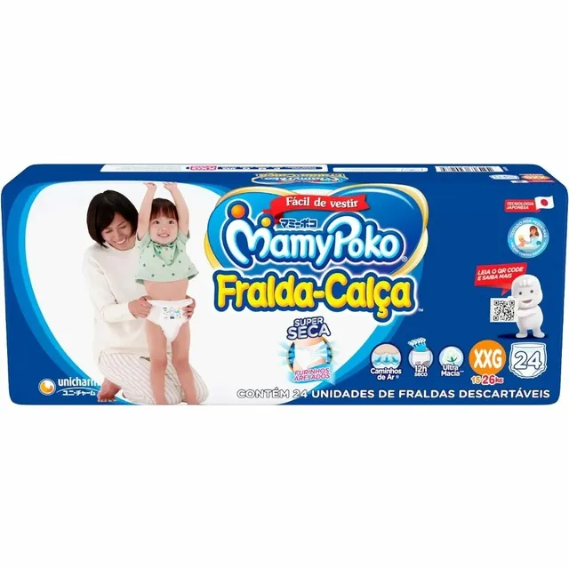 Mamypoko Fralda Calça Jumbo Xxg C/24 unidades