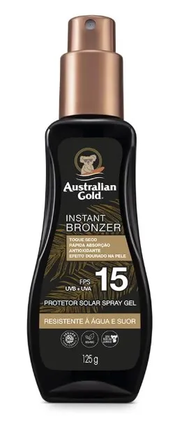 Bronzeador Australian Gold FPS15gel Spray 125ml