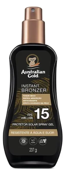 Bronzeador Australian Gold FPS15gel Spray 237ml