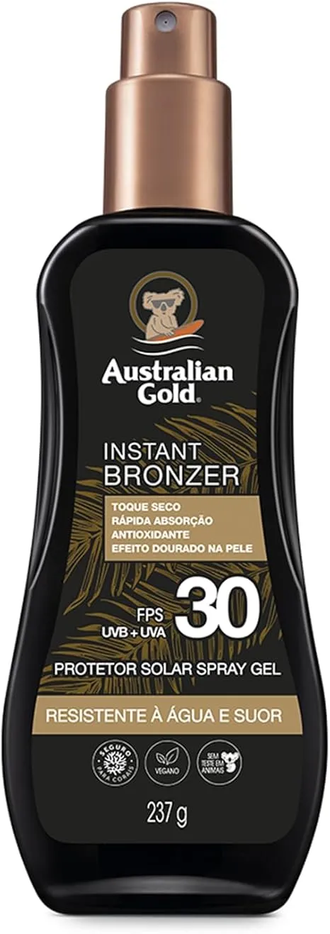 Bronzeador Australian Gold FPS30gel Spray 237ml