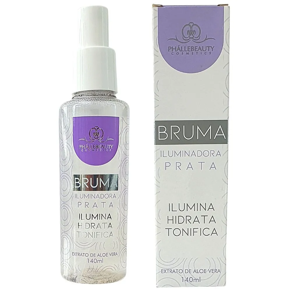 Bruma Iluminadora Prata Phállebeauty Ilumina, Hidrata e Tonifica 140ml