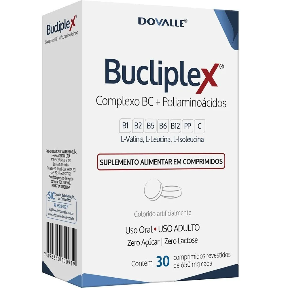 Bucliplex com 30 Comprimidos