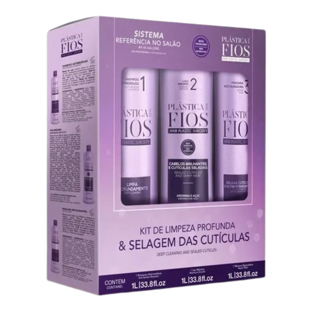 Cadiveu Plastica dos Fios Caixa Sh 1L + Selagem 1L + Masc 1L