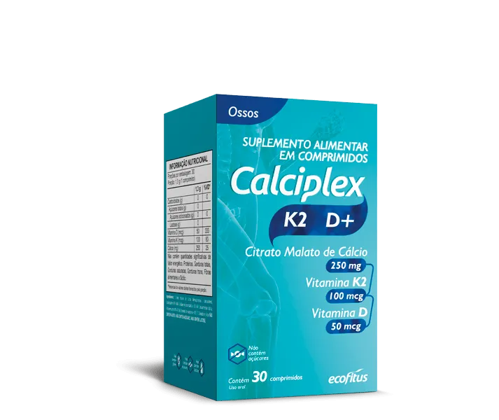 Calciplex K2 D+ com 30 Comprimidos