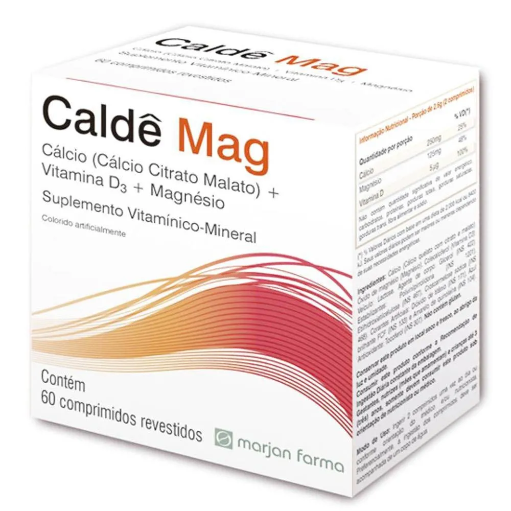 Caldê Mag Cálcio + Vitamina D + Magnésio 60 comprimidos