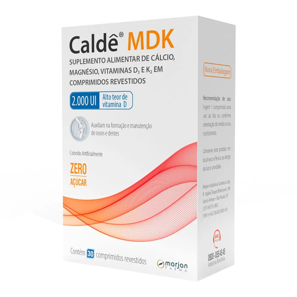 Caldê MDK Cálcio 2000UI 30 comprimidos