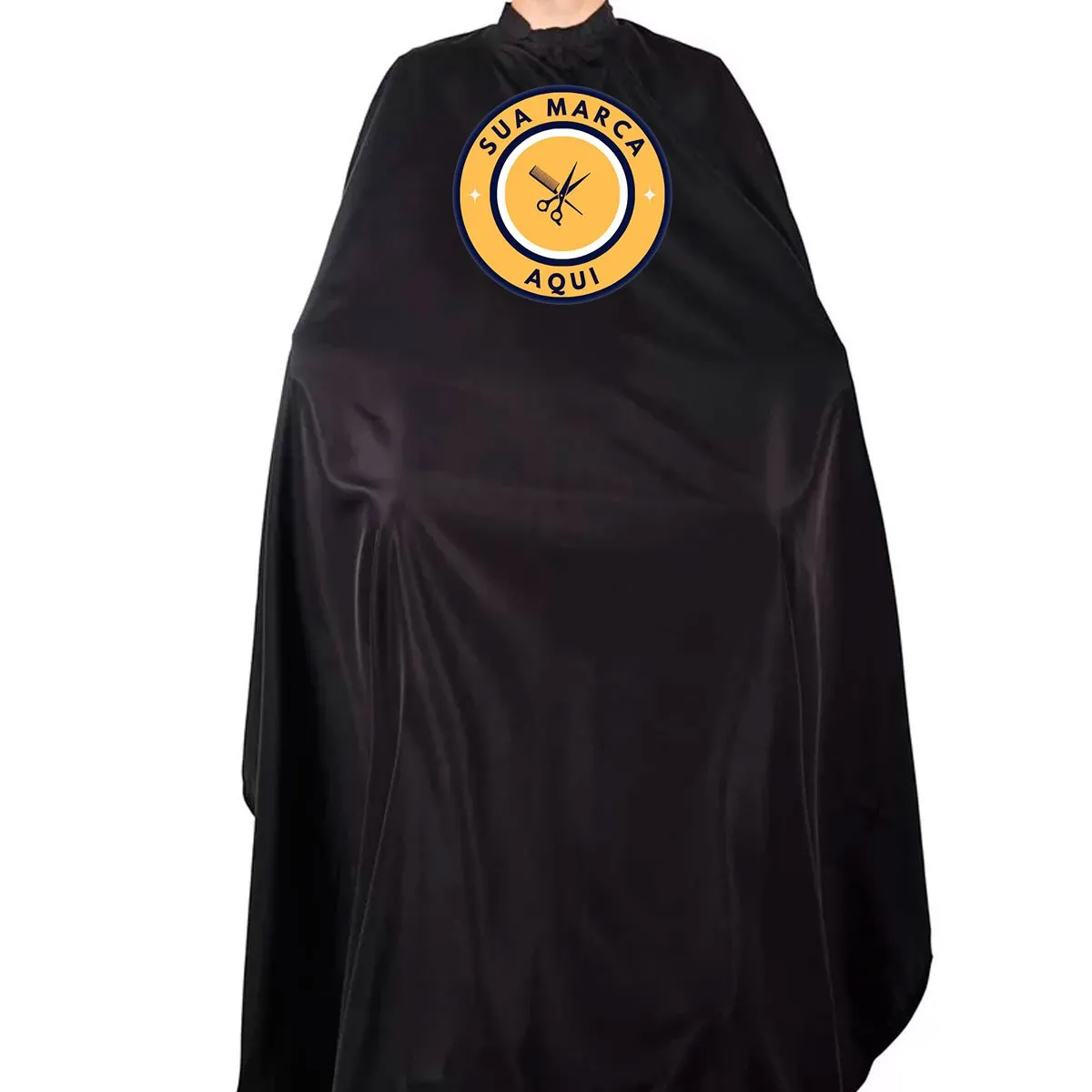 Capa de Corte PRO Preta Personalize Com Sua Logo 2.10 Metros