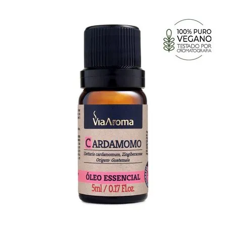 Óleo Essencial de Cardamomo - Via Aroma - Frasco com 5ml