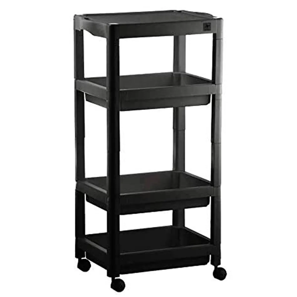 Carrinho Auxiliar Barbeiro Salão de Beleza Estética Dompel Preto