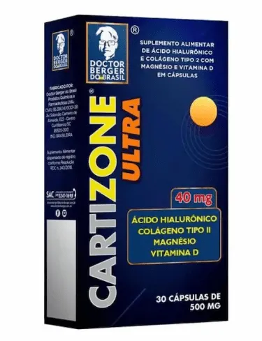 Cartizone Colágeno Ultra 500mg com 30 Cápsulas