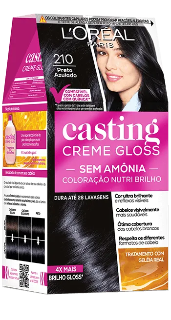 Casting Coloração Creme Gloss Preto Azulado 210