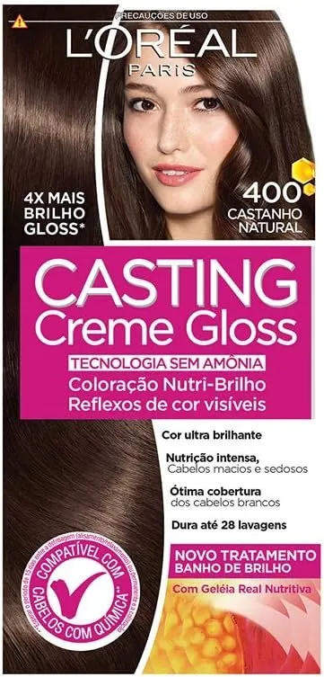 Casting Coloração Creme Gloss Castanho Natural 400