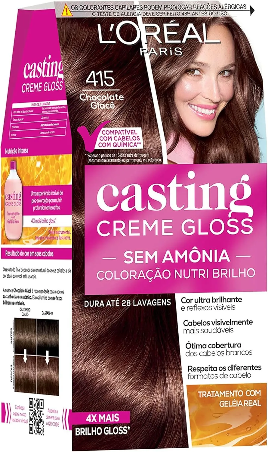 Casting Coloração Creme Gloss Chocolate Glacê 415