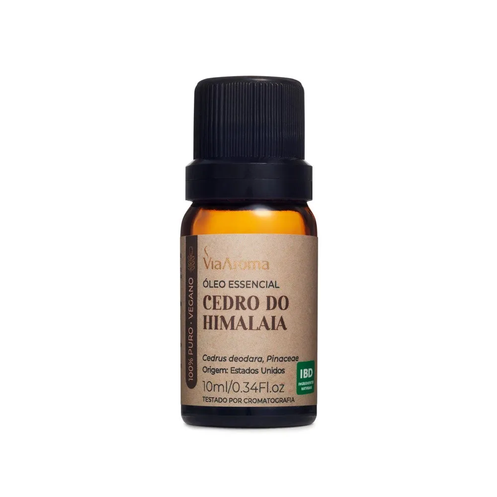 Óleo Essencial de Cedro do Himalaia - Via Aroma - Frasco com 10ml