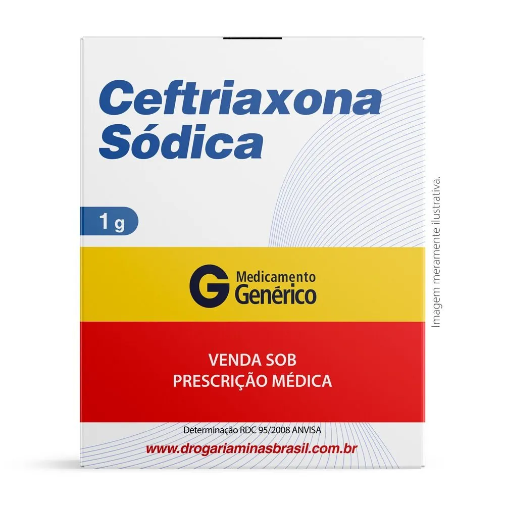 Ceftriaxona Sódica 1 G Intramuscular