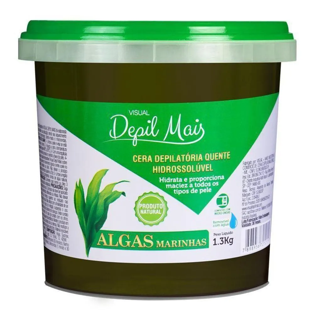 Cera Depilatória Depil Mais Algas Marinhas 1300G