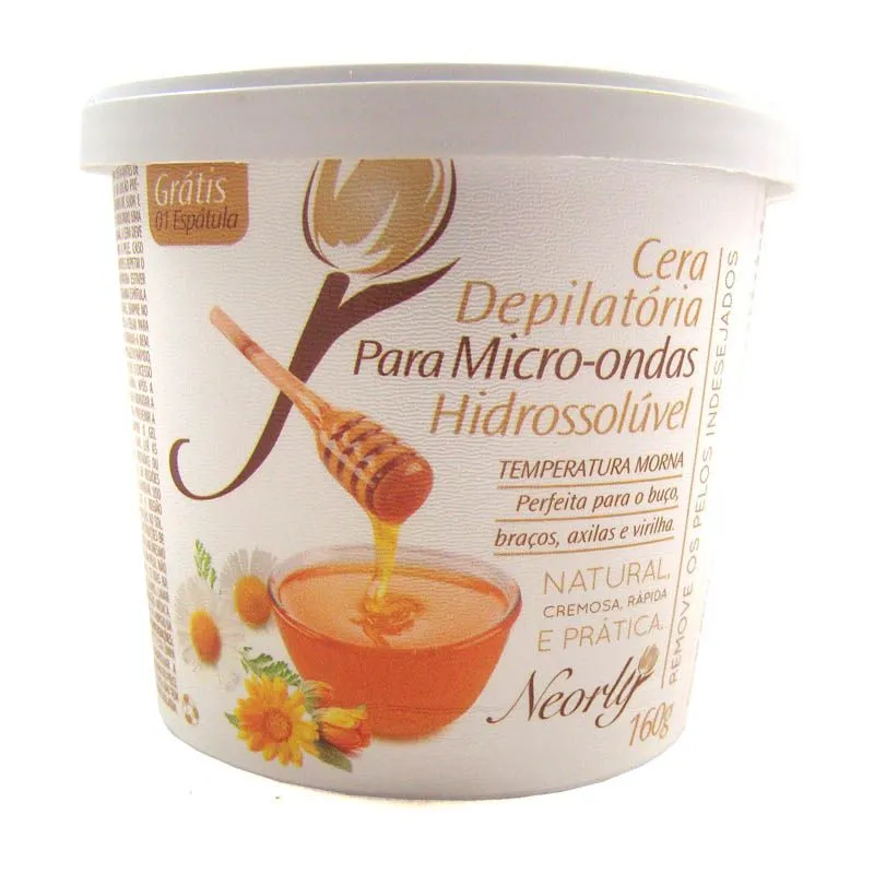 Cera Depilatória Neorly Para Micro-ondas Temperatura Morna 160 G