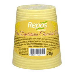 Repos Cera Depilatoria Chocolate Branco 200g | Compre na Linda