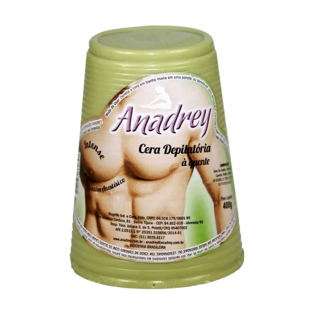 Cera Depilatória Intense Anadrey 400g