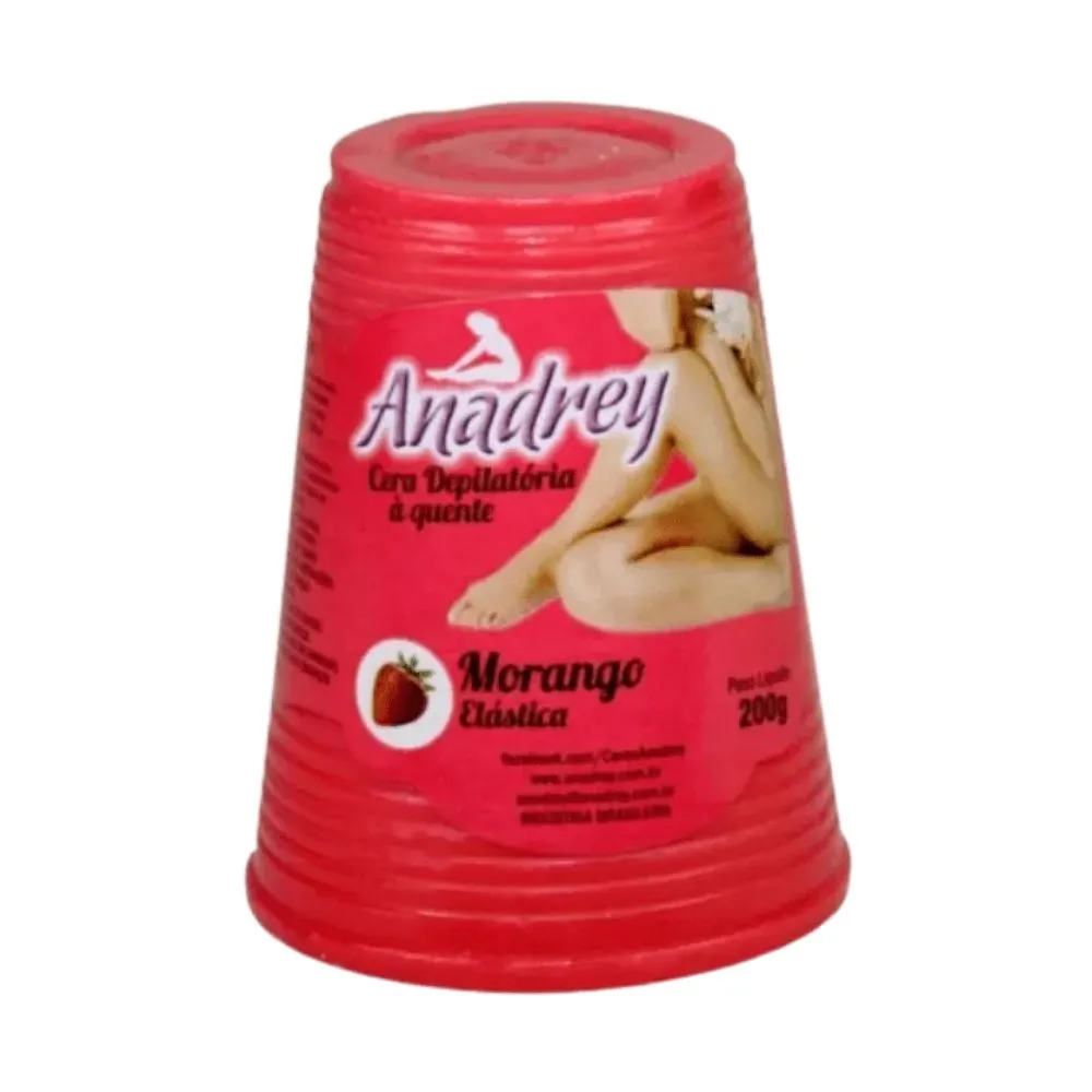 Cera Depilatória Morango Anadrey 200g