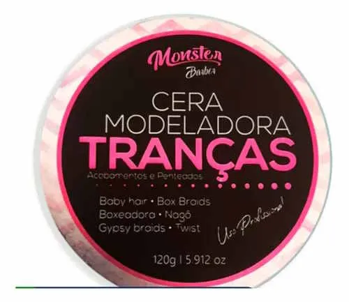 Cera Modeladora Tranças Monster Barber 120g