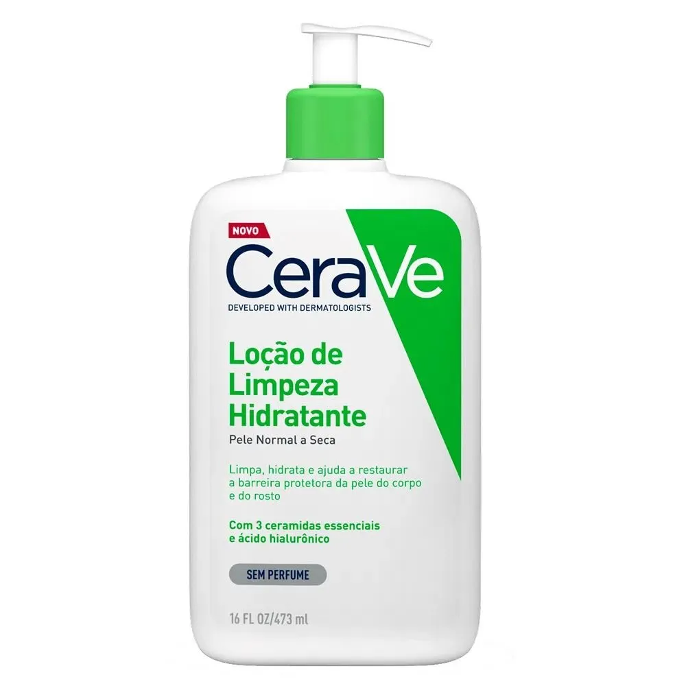 Cerave Loção Limpeza Hidratante Pele Normal/Seca 473ml