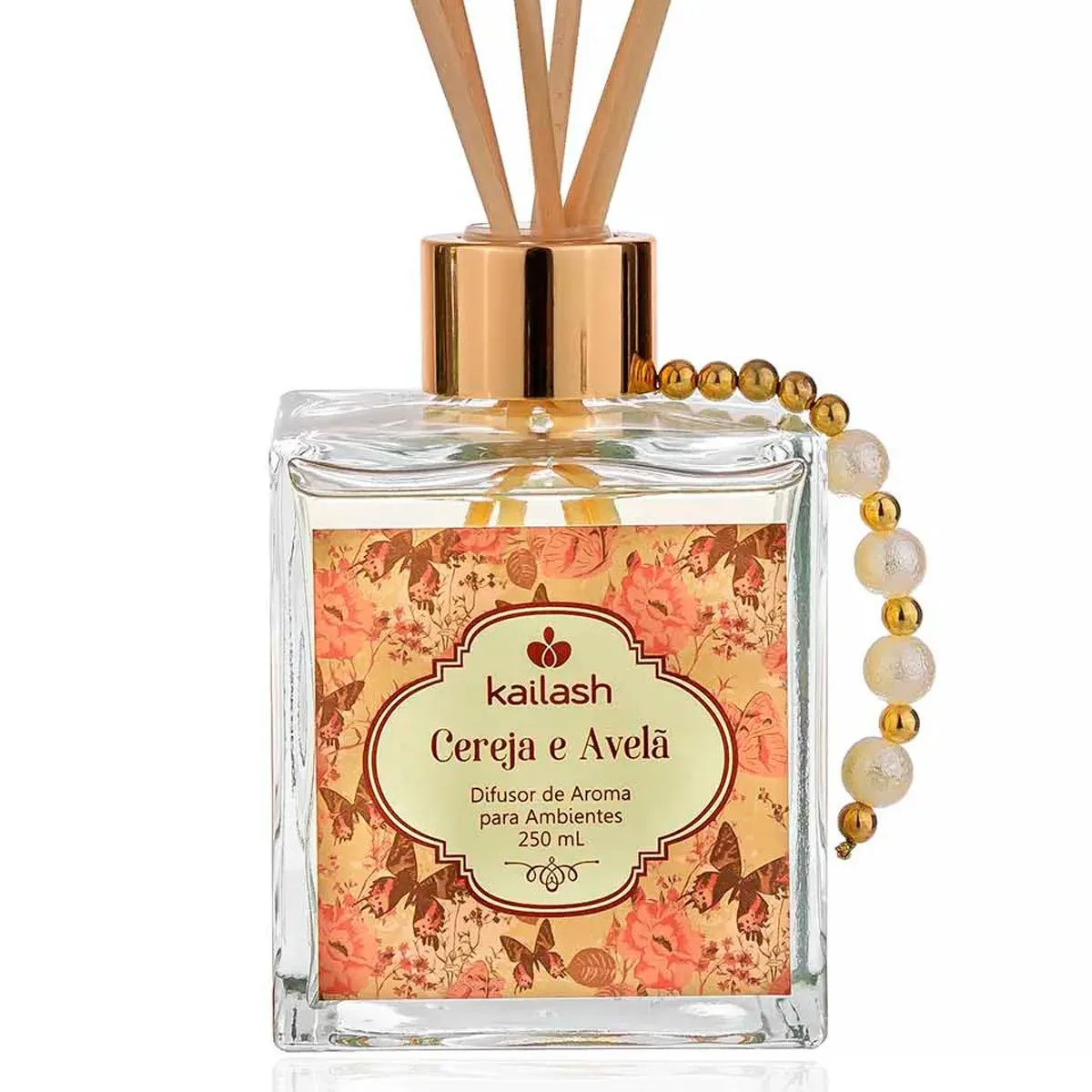 Difusor Para Perfumar Ambientes Kailash 250mL Cereja e Avelã