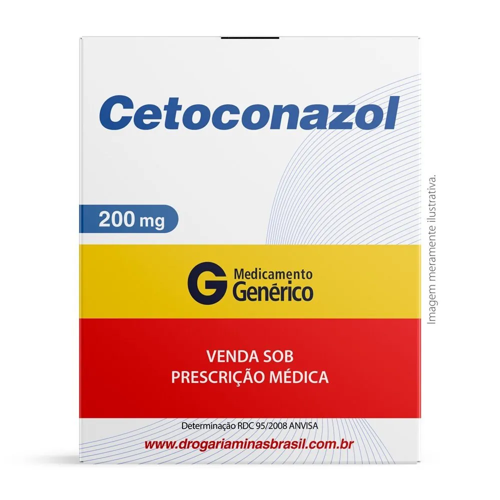 Cetoconazol 200Mg Com 10 Comprimidos Genérico Pharlab