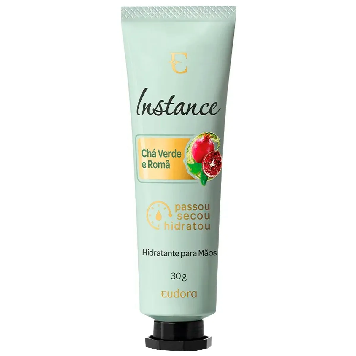Creme Hidratante Desodorante Para Mãos Instance Eudora 30g Chá Verde e Romã